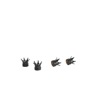 JUEGO DE TAPITAS DE VALVULA CORONA NEGRA