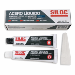 Acero Líquido - Adhesivo Epoxi 10 minutos. 2 componentes 57g