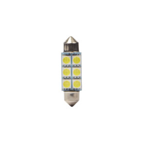 TUBULAR SMD 6 LED 39mm BLANCA 12V OFF ROAD